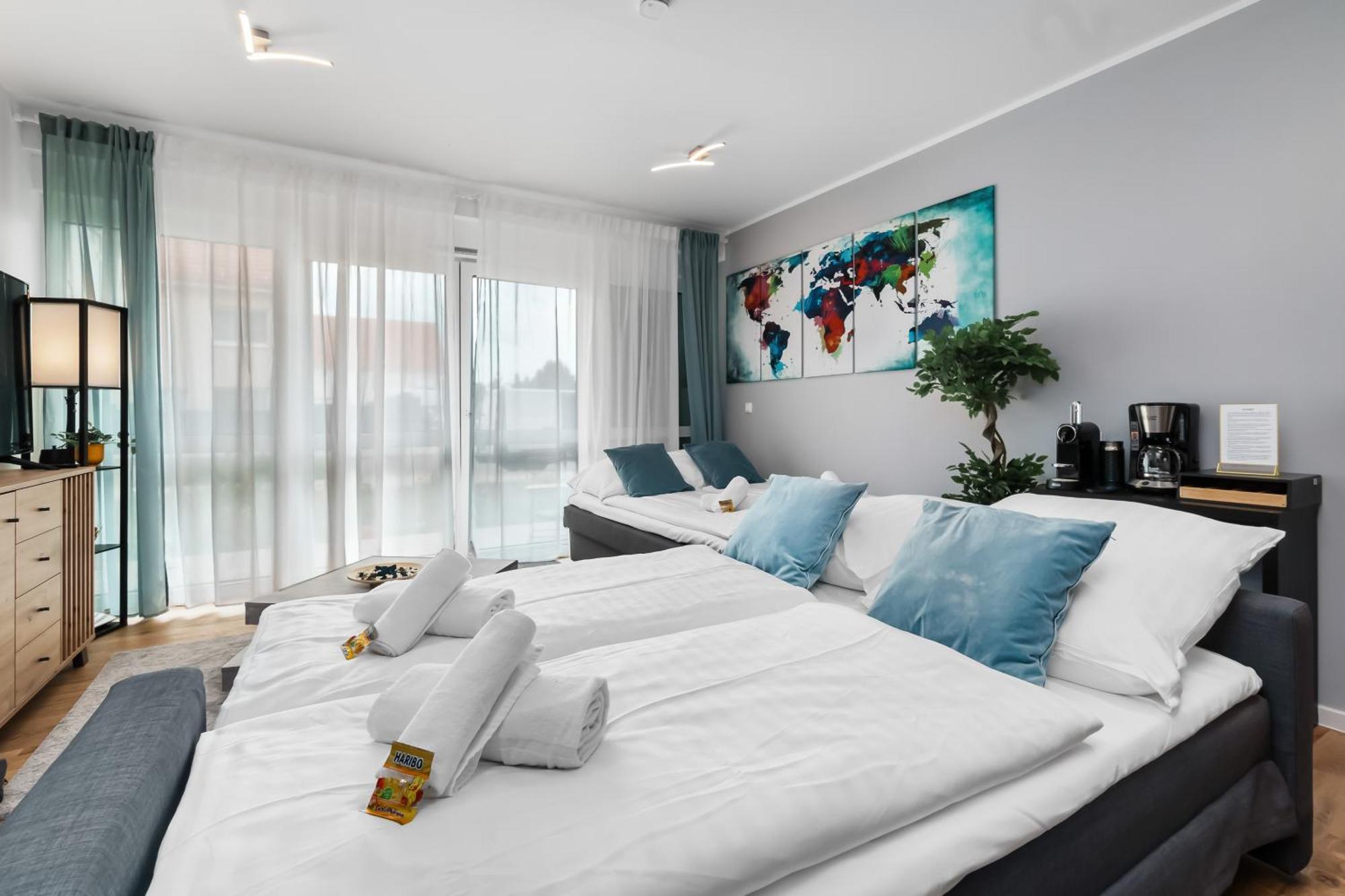 Design Luxus, Vollausstattung, Neubau, 30Min Hbf Leipzig 8, Naehe Flughfaen, Bmw, Dhl, Amazon Apartment Schkeuditz Luaran gambar